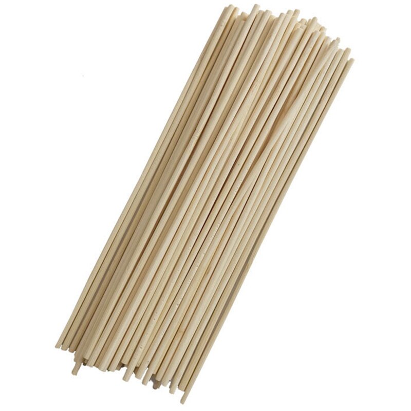 50pcs Wooden Plant Grow Support Bamboo Plant Sticks for Flower Stick Cane Stand