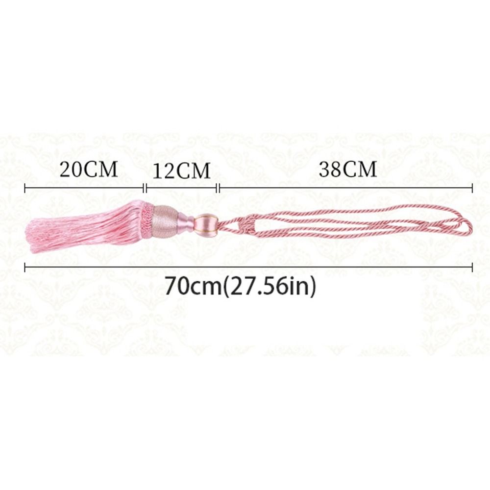 No Installation Curtain Tassels Tieback Polyester Yarn Punch-free Tassel Curtain Ties Gold Wire Hanging Ball Multicolor