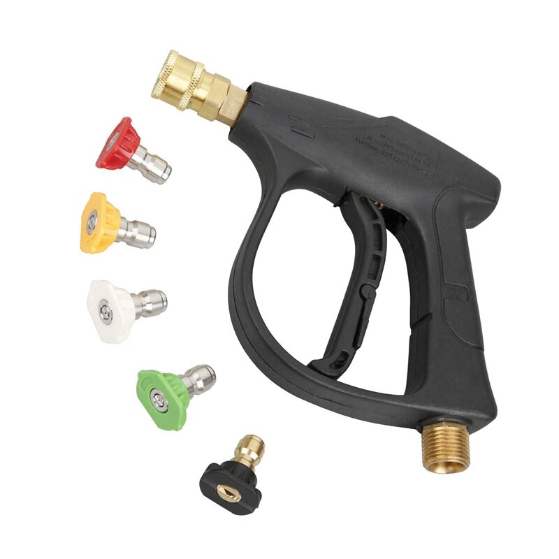 GZ-KJM Hogedruk auto-interieur spuiten waspistool met 2 set spuitpistool connector lucht pulse auto wassen apparatuur gereedschap (upgrade-stof blaaspistool