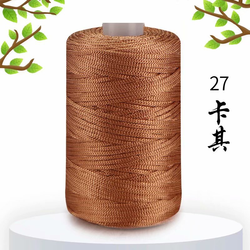 125g Eis Hanf Faden leichtes Baumwollgarn mittel feine Häkel pantoffeln Hüte handgemachte DIY Rollen faden neue Sommer Häk elgarn: Schokolade