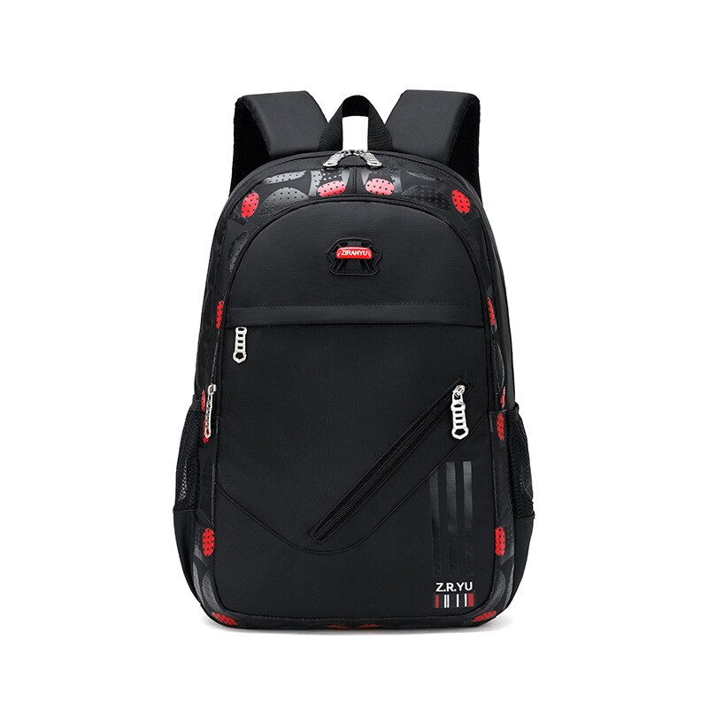 Schule Taschen für Jugendliche Jungen Schul Große Kapazität Tarnung Schule Rucksack 3 teile/satz Rucksack Bagpack freundlicher Nette Buch Taschen: rot