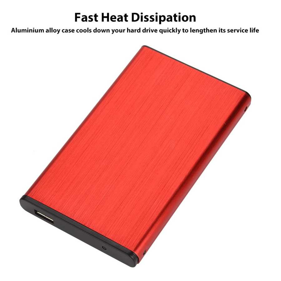 Zonnebatterij milieubescherming 2.5in 480 mbps gegevensoverdracht externe harde schijf behuizing stekker harde schijf behuizing externe zonne-energie