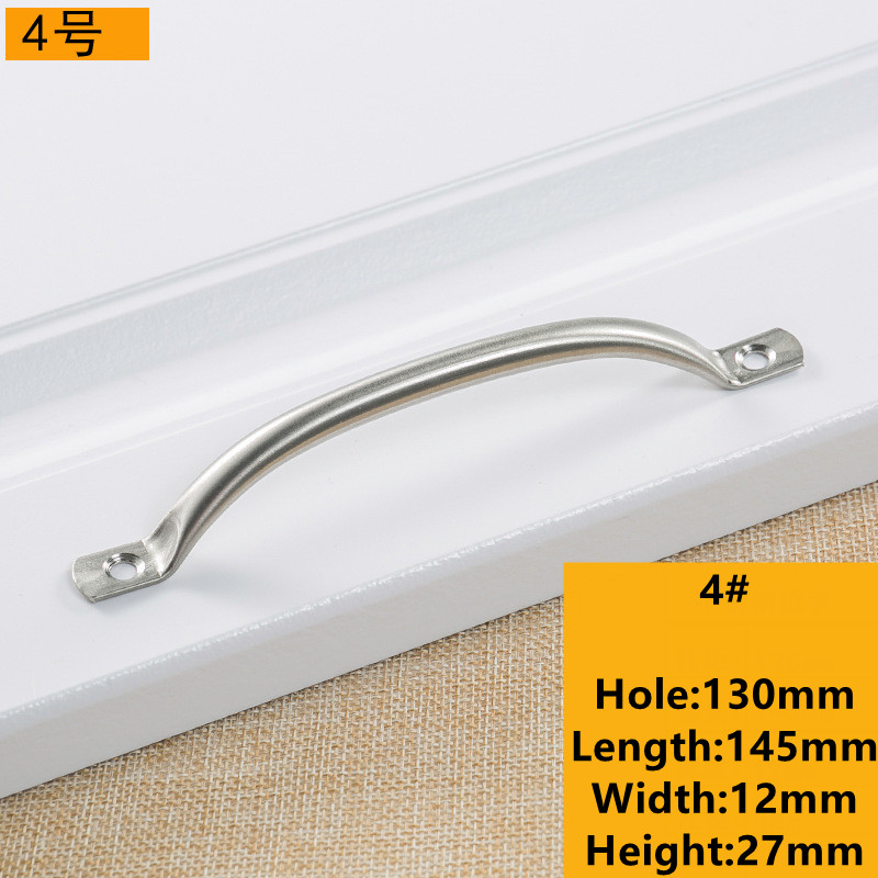 Stainless Steel Door Handles Cupboard Knob Silver Drawer Pulls Kitchen Cabinet Knobs 63mm 79mm 104mm 125mm Old Style: Hole Pitch 130mm