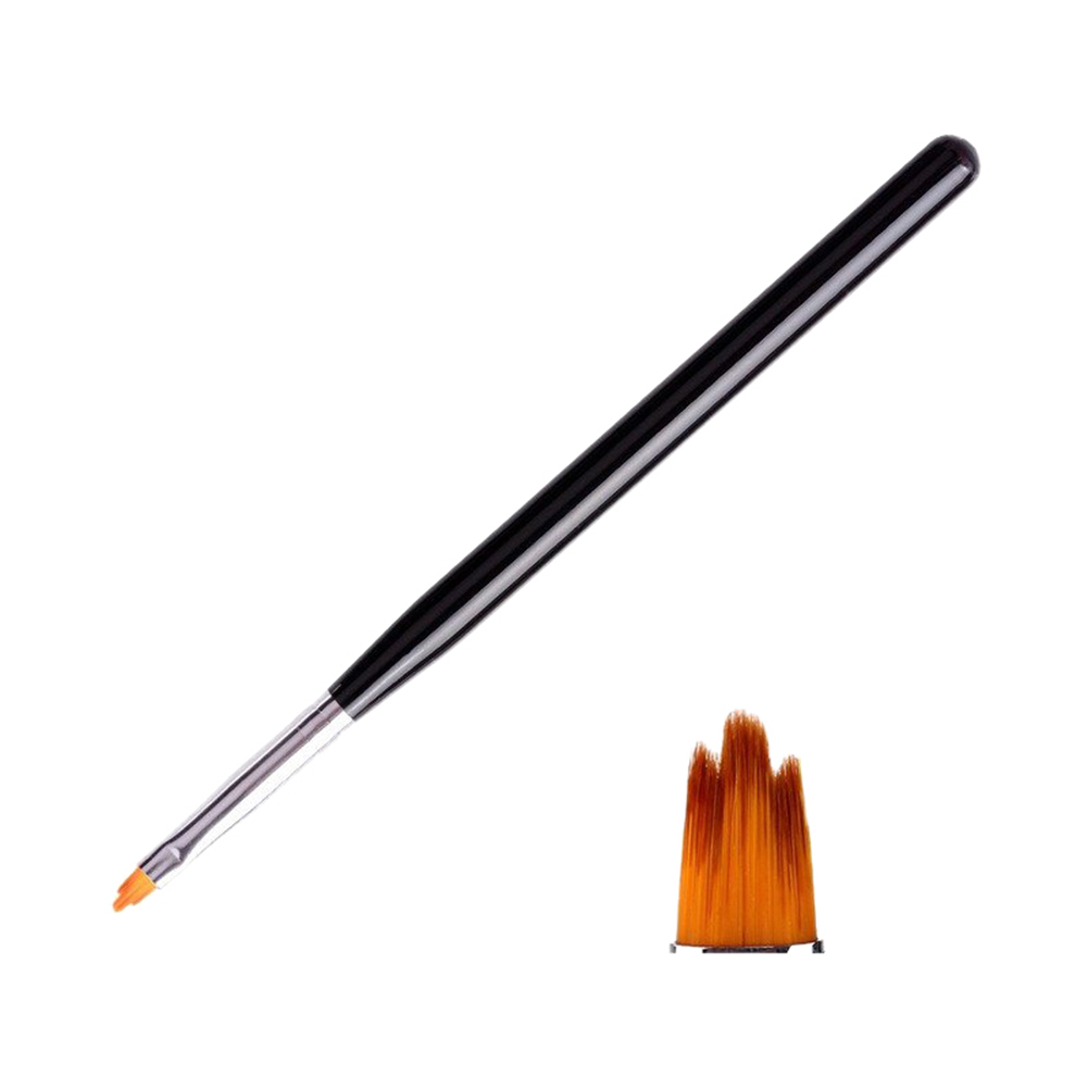 Lápiz de pétalos para uñas, herramientas de manicura de pluma, pincel pintado para decoración de uñas, apto para todas las pieles, 6 formas a elegir, 1 unidad: Gris oscuro