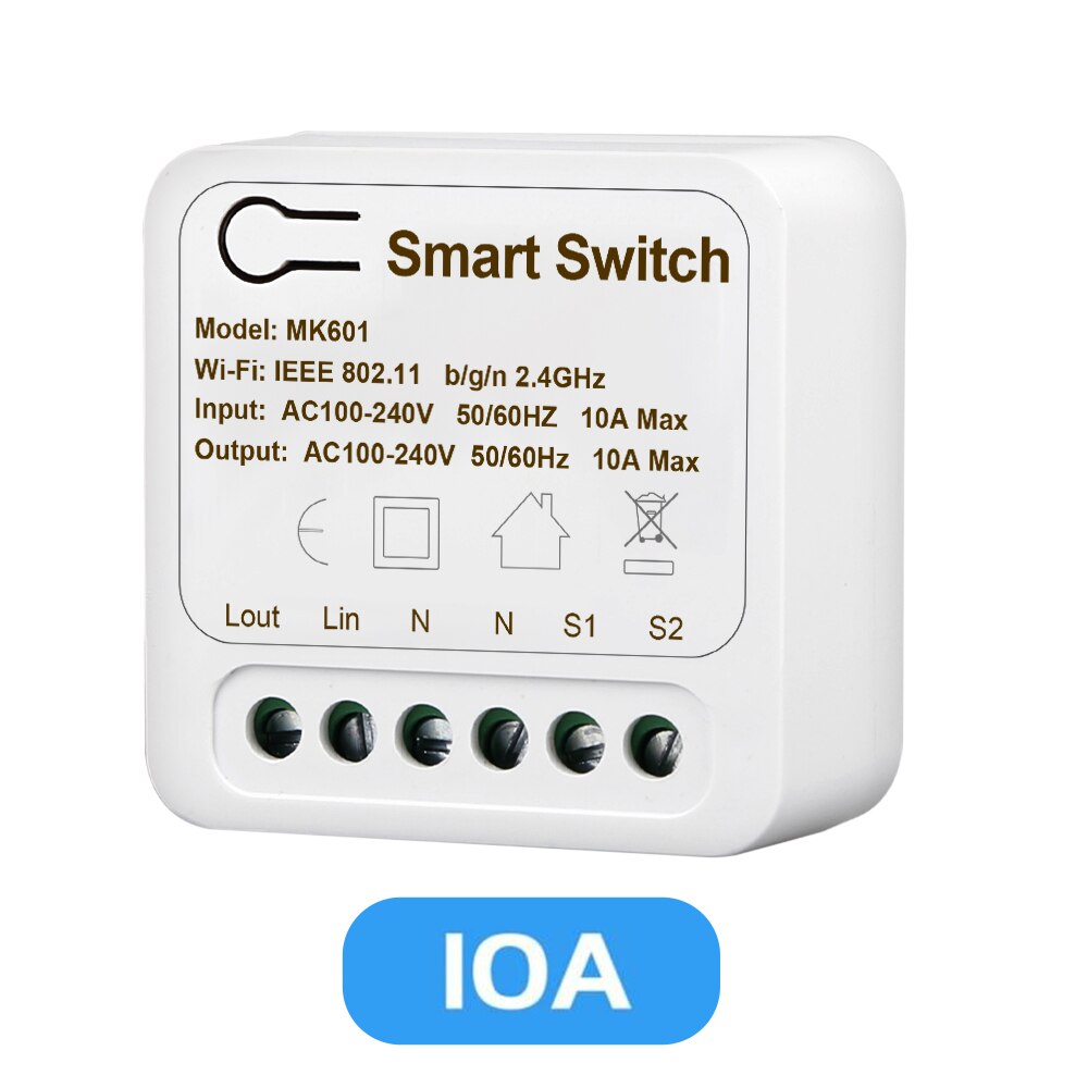 Wifi diy smart bytte om fjernkontroll 10a/16a trådløse brytere smart hjem tuya smart liv app kontroll via alexa google hjem: 10a stil b