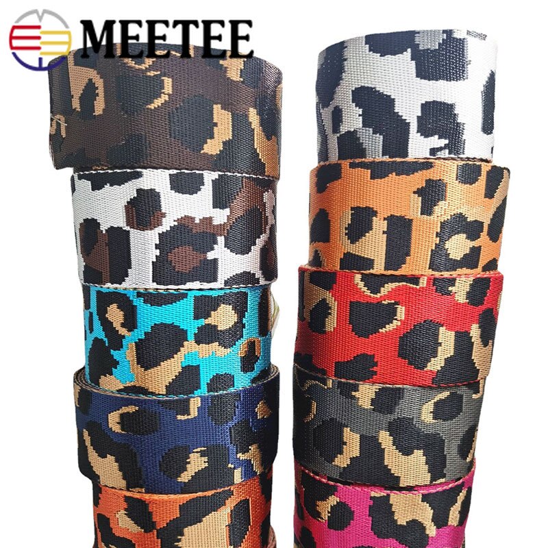 2Meters 50mm 1.5mm Thick Polyester/Nylon Webbings DIY Sewing Jacquard Webbing Strap For Bag Ribbons Clothes Hat Decorative Tapes