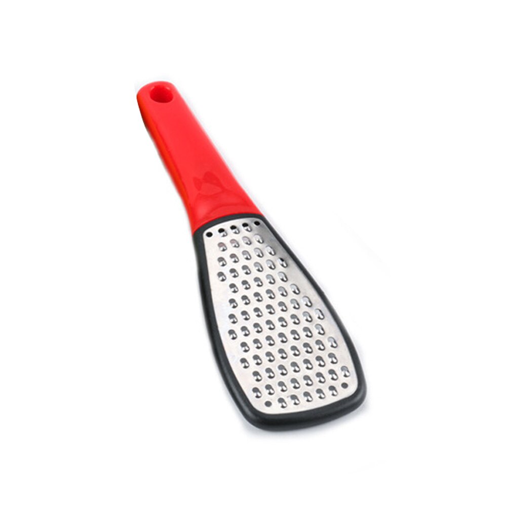 Manual Long Handle Rotary Slicer Practical Chocolate Grinder Hand-Cranked Cheese Grater Kitchen Tool Home Stainless Steel: Red Narrow Side