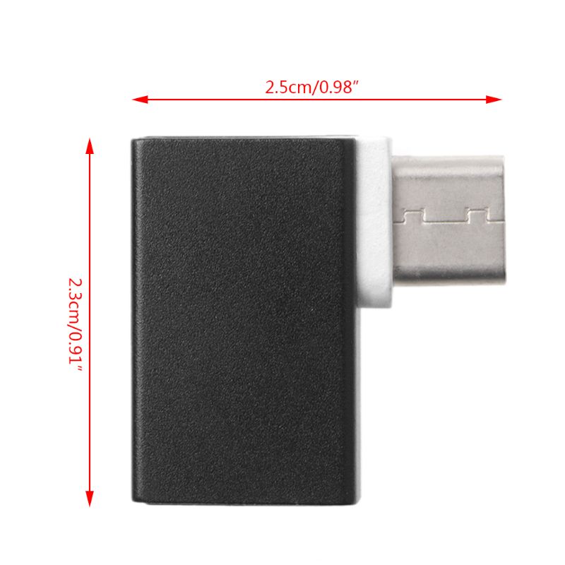 Rodzaj Usb Adapter C prawego aluminium wygiętym pod kątem stopu typu C Usb-c męski na Usb 3.0 z funkcją Otg wsparcia Adapter żeński