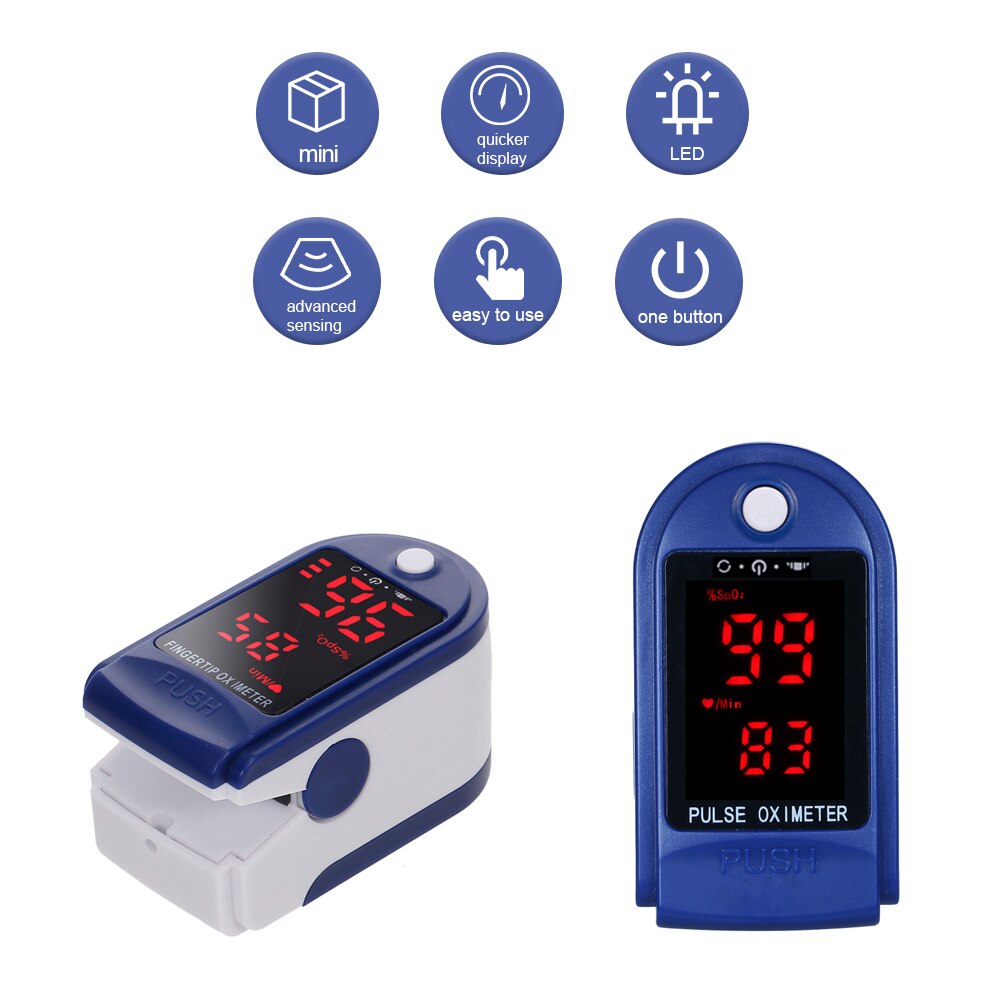 ! Alarm Finger Oximeter LED Pulse Oximeter Portable Pulsioximetro SPO2 PR PI Oximetro De Dedo Digital Oximeter a Finger