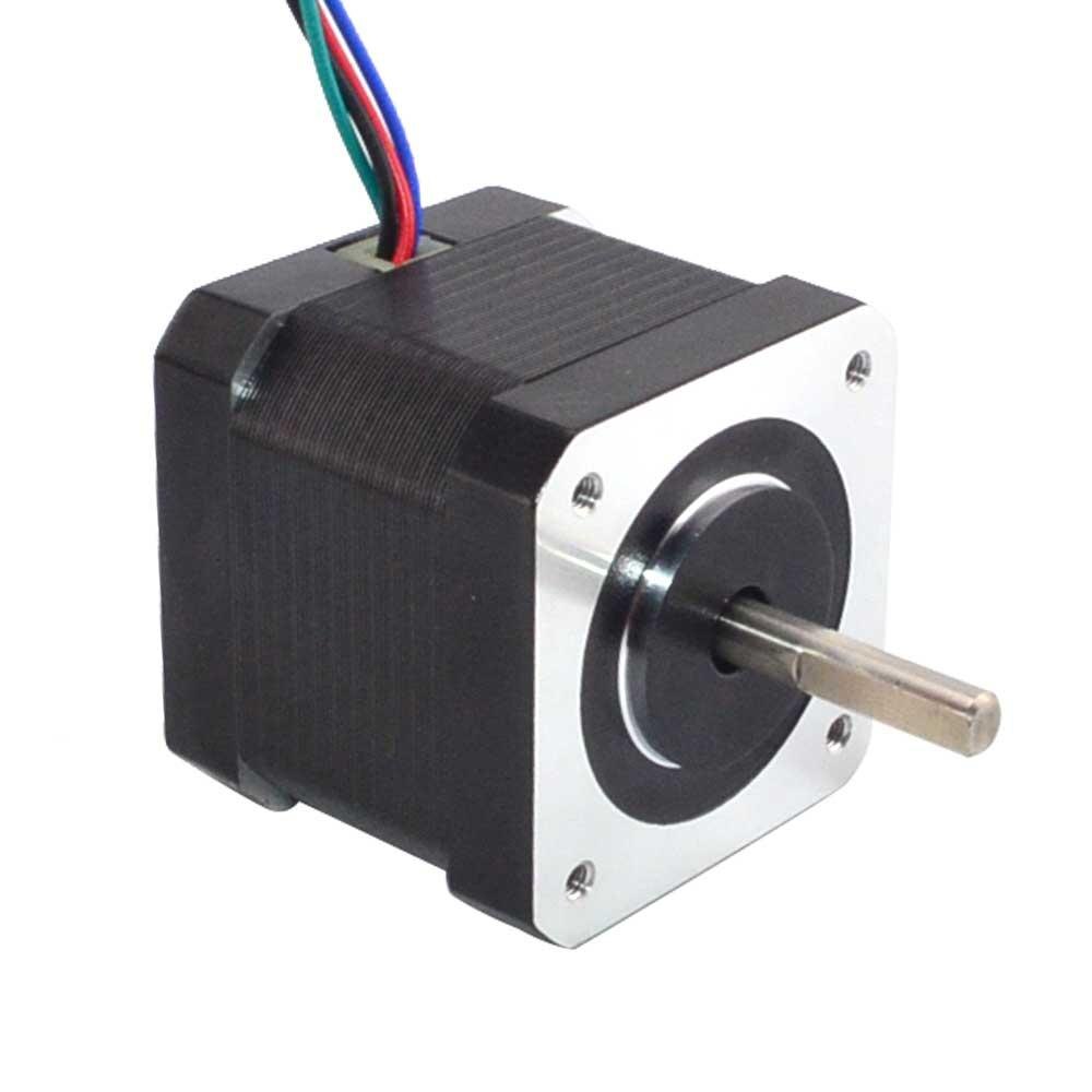 Nema 17 stepmotor 39mm 4- ledning 45 ncm 42 step motor nema 17 stepmotor 1.5a(17 hs 4401s)  til cnc xyz 3d printermotor