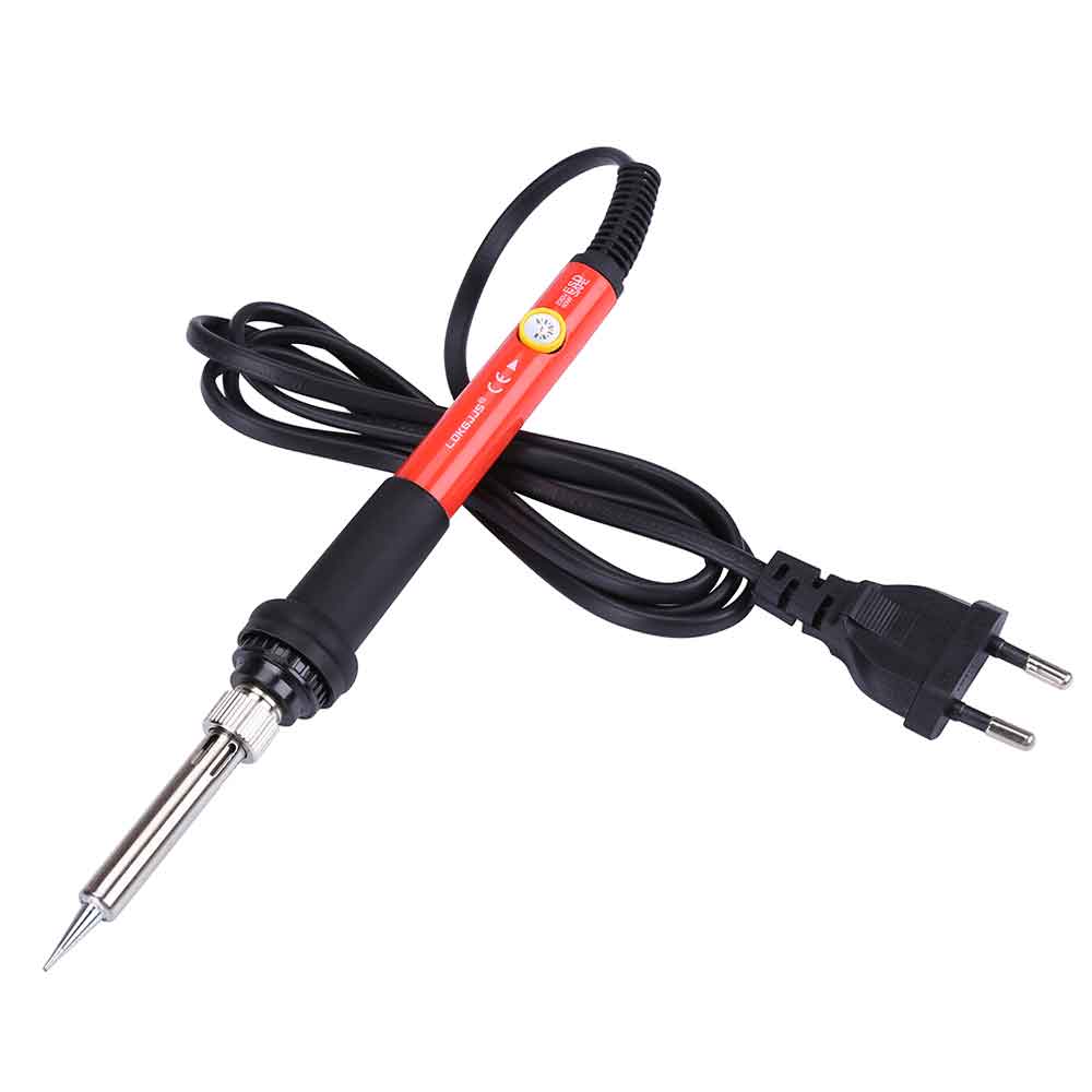 220v eu justerbar temperatur elektrisk lödkolv 60w svetslödkolv reparationsverktyg: 220v röda