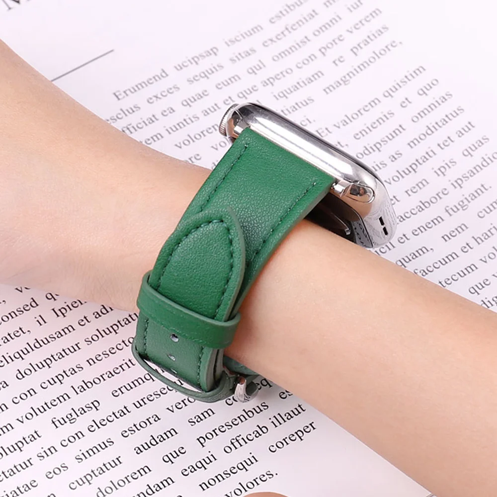 Leather straps For Apple watch band 46mm 44mm 45mm 41mm 42mm 38 40mm bracelet for iWatch ultra 2 49mm series 10 9 8 7 6 5 4 3 SE