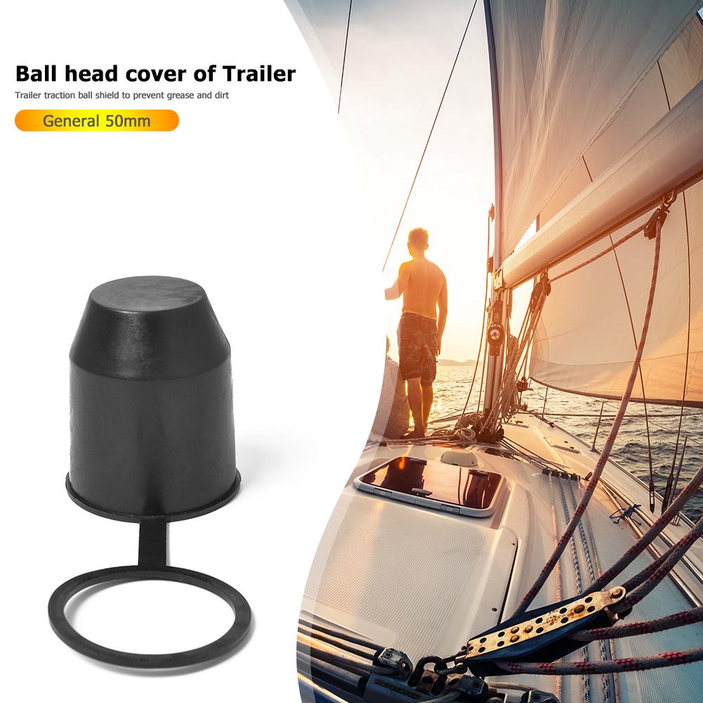 Tow Bar Cap Hitch Car Trailer Towball Protect Universal 50mm Vehicle Tow Bar Ball Cap Cover Excellent ABS Plastics Durable