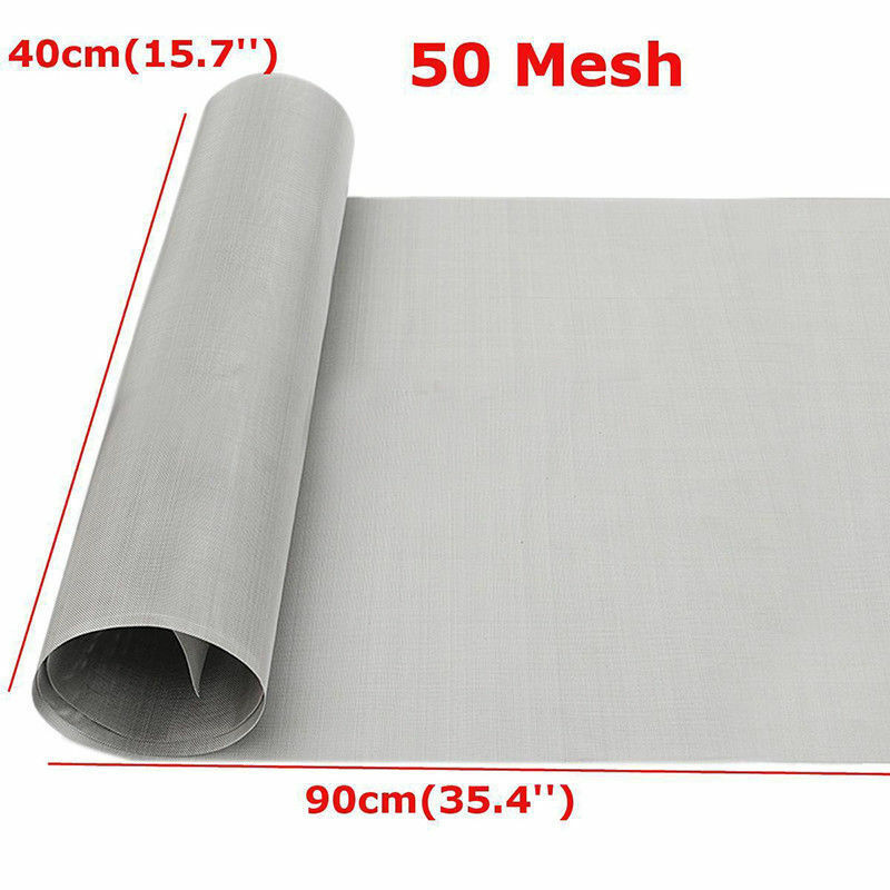 Filet filtrant en maille d&#39;acier inoxydable 304, 40x90cm, feuille de filtrage en fil tissé
