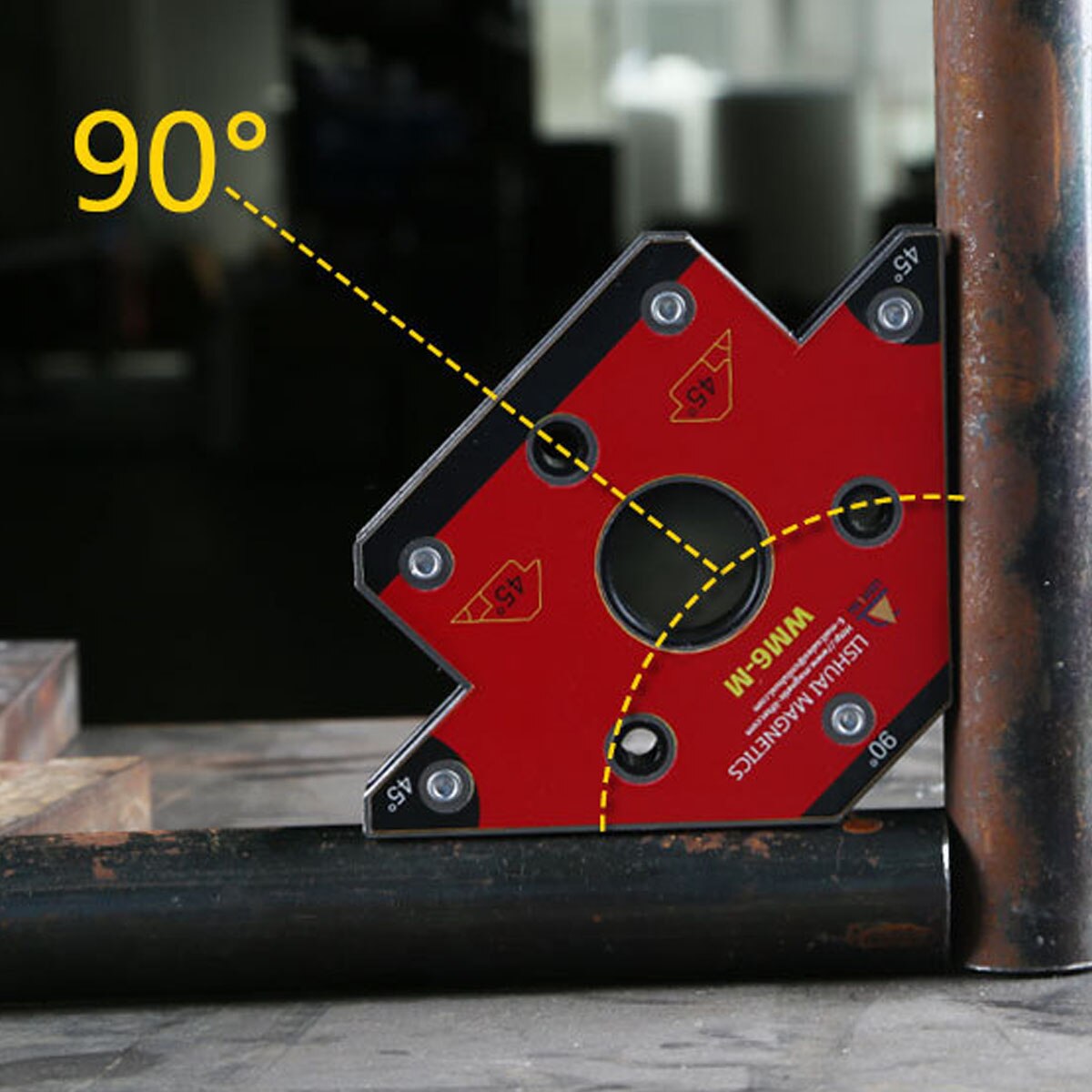 2Pcs Pijl Magnetische Lassen Magneet Lassen Houder Voor Drie-Dimensionale 45 90 135 Graden Lassen Klem Zuig 25kg