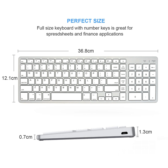 Multi-device Bluetooth wireless keyboard Tablet Wireless Keyboard Compatible Windows Mac OS iOS Android For Macbook Air iMac
