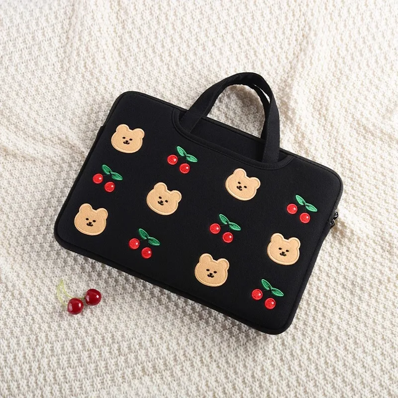 Cute Laptop Handbag For Ipad Pro11 Macbook Air 13.6 15.3 Pro13.3 14 16 Xiaomi Lenovo 15.6 Inch Shockproof Notebook Pouch