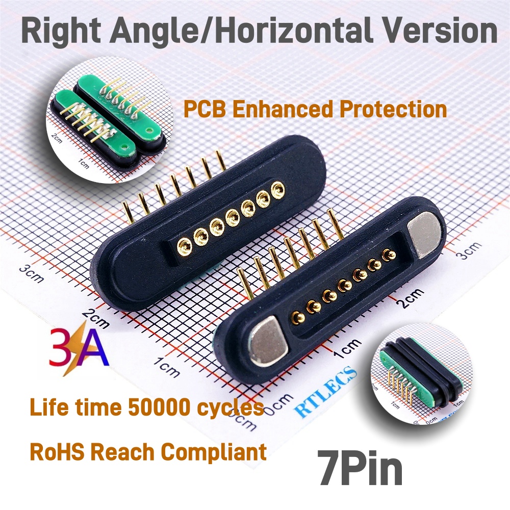 1 par 3A conector Pin Pogo magnético 2 3 4 5 6 7 8 9 11 posiciones paso 2,2 MM tira de contacto Pogopin macho hembra con resorte