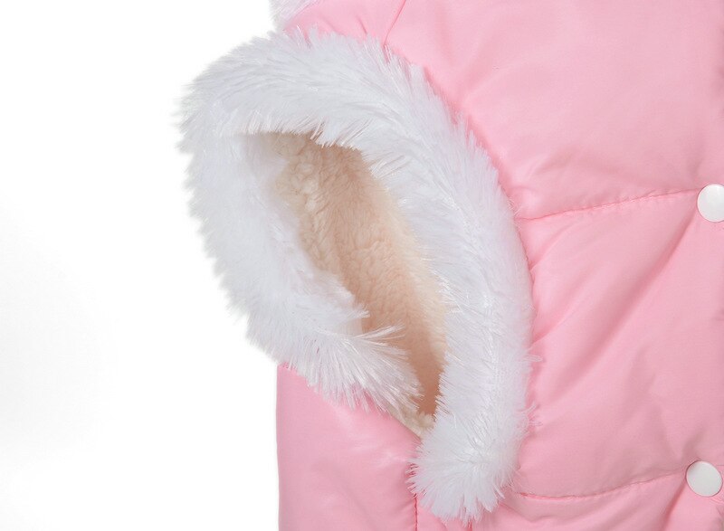 L-3XL Winter Dog Clothes Pet Dog Plus Velvet Warm Thickening Jacket Jumpsuit Puppy warm Parkas Padded coat For Medium Large Dog