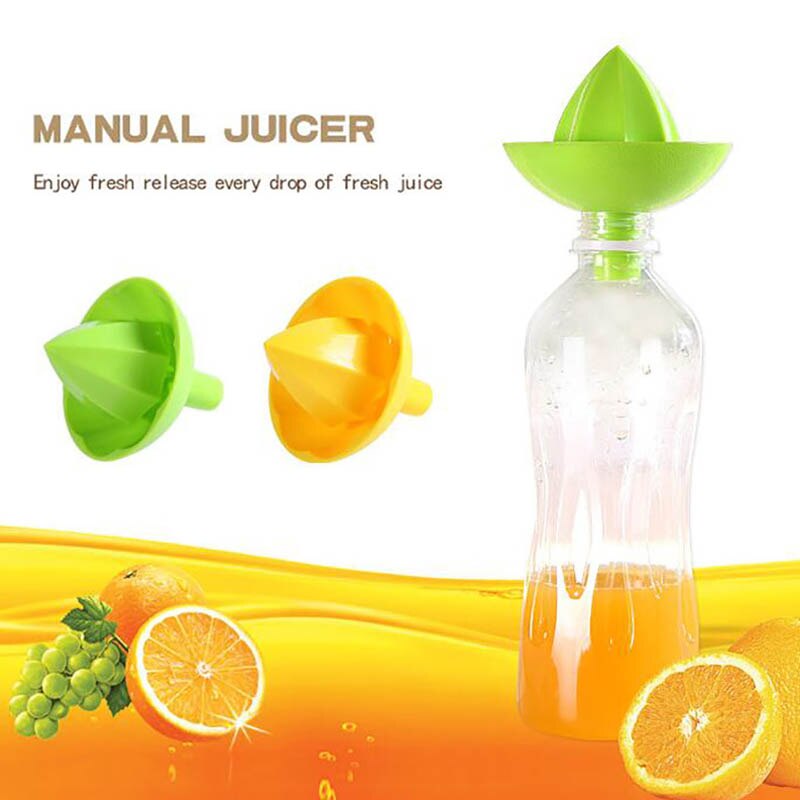 Mini 2 in 1 manuelle juicepressere frugtjuice kop husholdnings manuel juicer 2 in 1 appelsin citronsaft presseværktøj