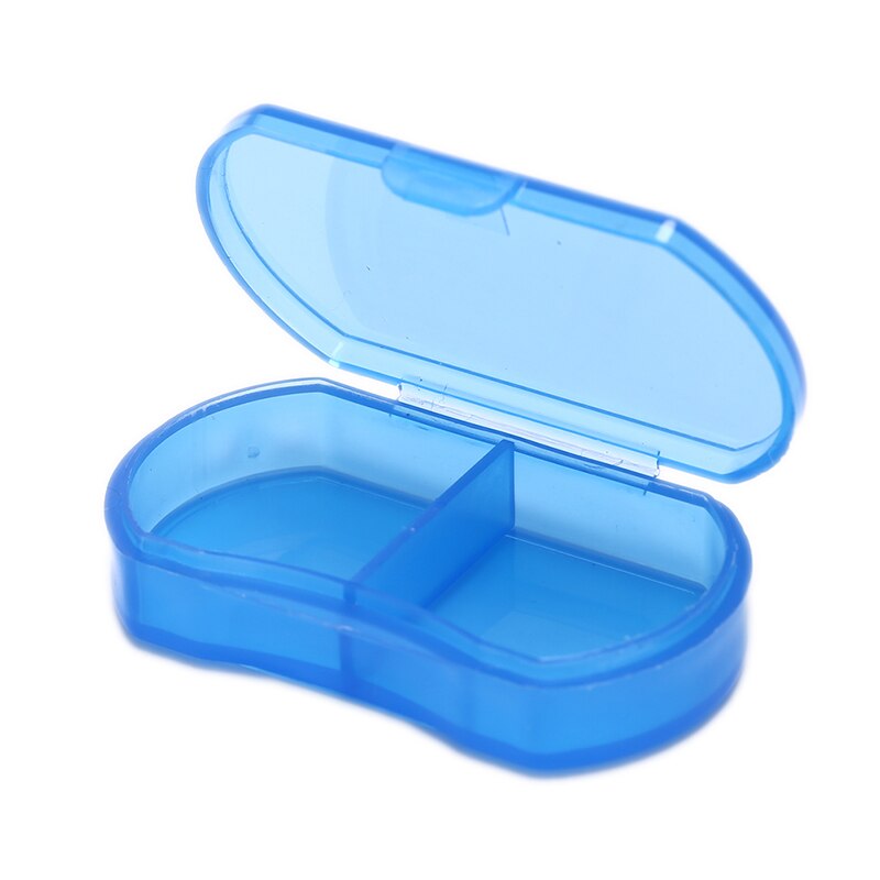 1 stk medicin pille æske skærer medicin knuser kværn splitter tablet skærer skiller opbevaringstaske pille æske skære tabletter: 2