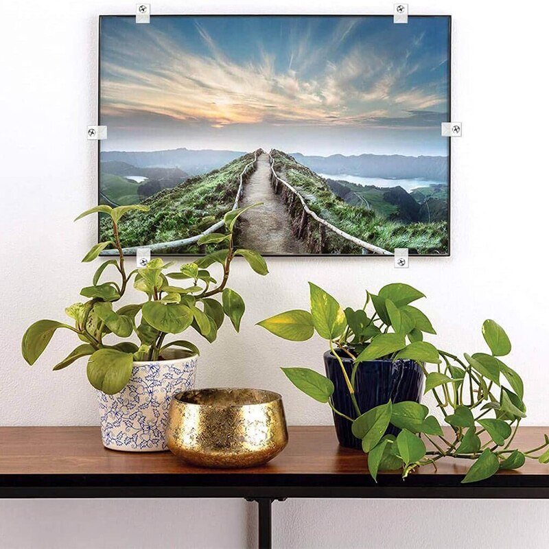 22 Sets Van Spiegel Houder Clips Kit Crystal Clear Plastic Spiegel Clip Spiegel Houder Clips Glas Retainer Clips Kit