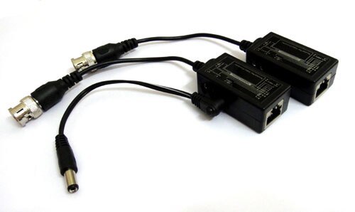 Balun vidéo BNC, une paire, câble RJ45 UTP pour caméra de sécurité