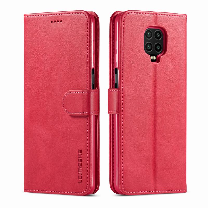 Sprawa dla Xiaomi Redmi uwaga 9S luksusowe pokrywa PU skórzane etui z klapką Funda dla Redmi uwaga 9 Pro Max etui na telefony komórkowe Coque: For Redmi Note 9S / Rose Red