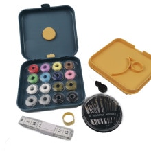 Sewing Machine Thread Kit For Hand Sewing, Sewing Machine With Squar Plastic Storage Box For Students, Travelling, Home Use