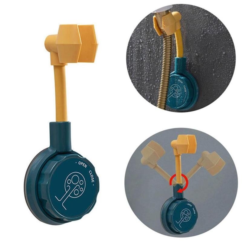 Adjustable Shower Bracket Suction Cup Shower Holder 360 Rotation Punch-free Universal Bathroom Bracket Nozzle Base Stand