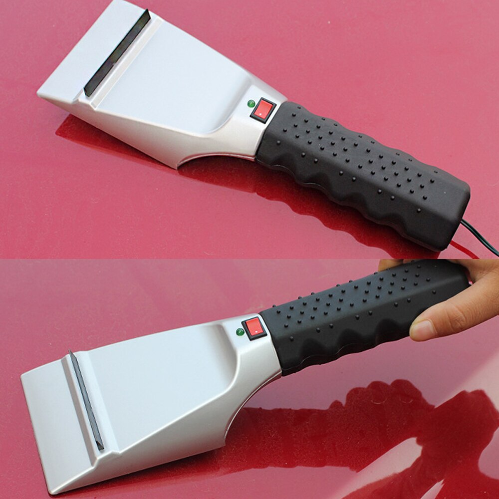 12V 24V Electric Snow Removal Heated Car Ice Scraper Automobiles Cigarette Lighter Shovel Windshield Glass Defrost Clean Tools