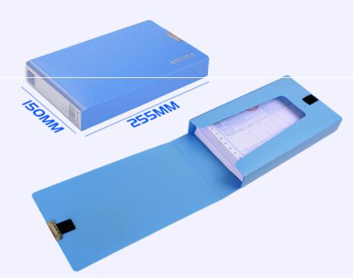 Large capacity ticket box A5 single grid double grid invoice box Office voucher receipt storage box