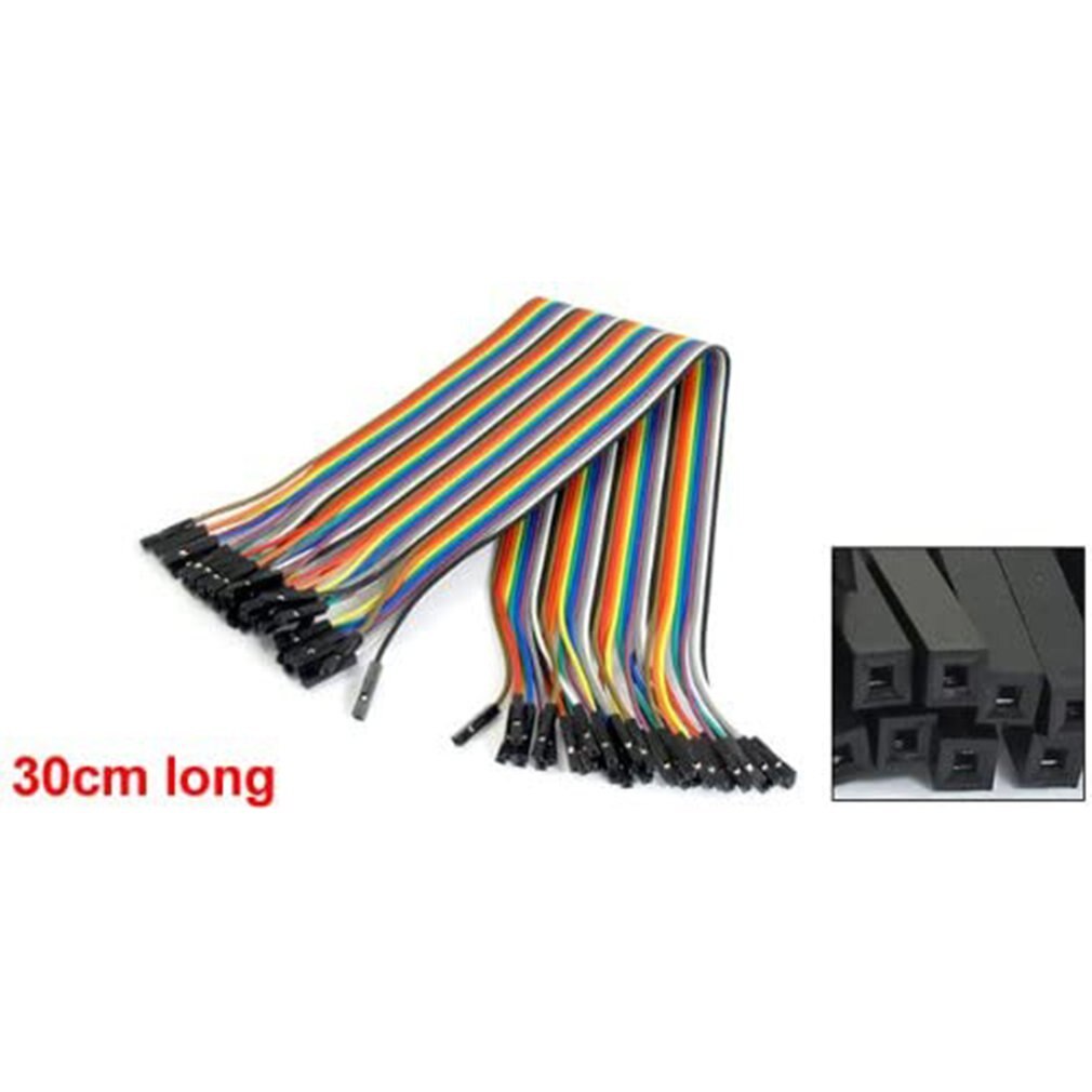 Female to Female Cable Line Spacing Pin Headers 30cm with Color Jumper Wire Cable Breadboard Pin Headers for Arduino