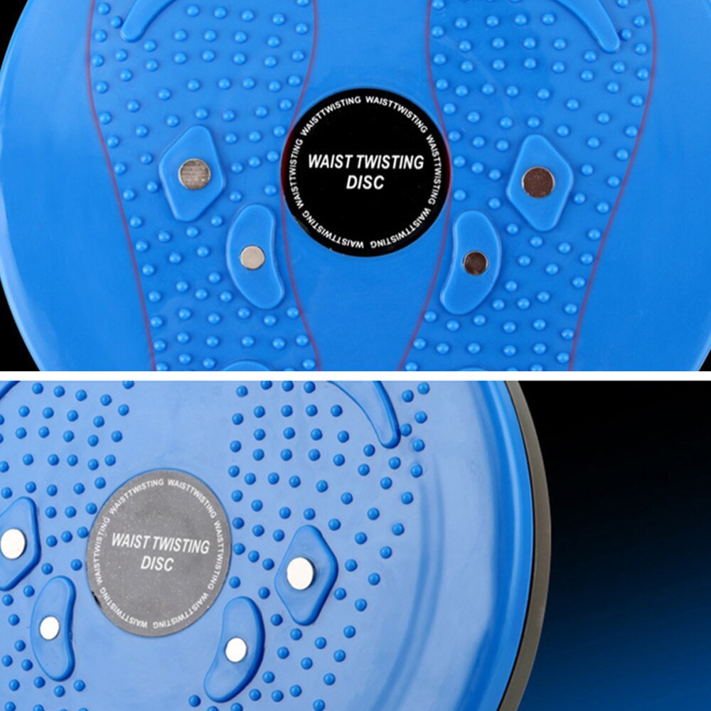 Twist Board Twisting Waist Disc Body Shaping Twisting Waist Machine Small Indoor Exercise Equipment Rotating Board (Blue)