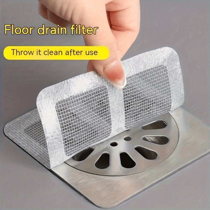50 stuks wegwerpafvoerfilters - haarvanger voor douche, gootsteenzeef, badkamer en buitengebruik