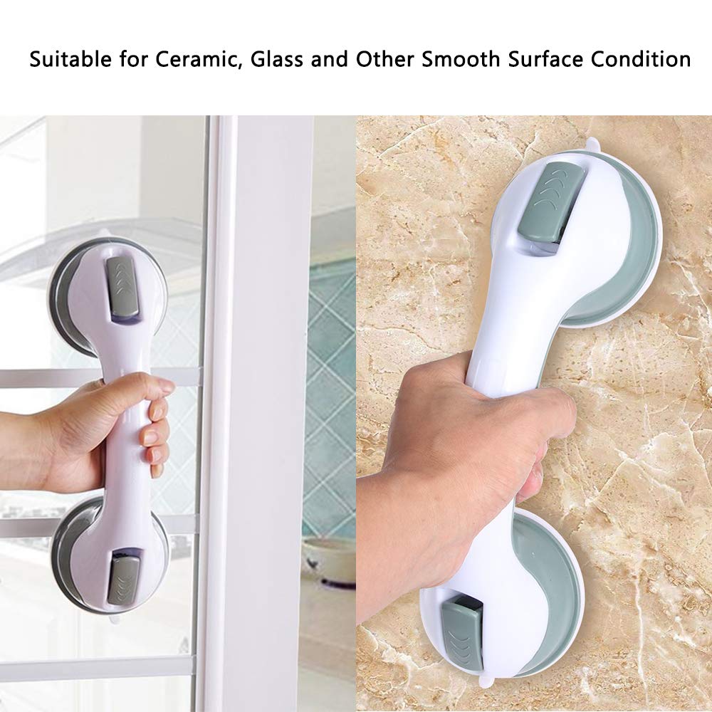 Shower Handle 12-inch Bathroom Safety Handle with Powerful Vacuum Suction Cup Safety Handrails For The Elderly Non-slip