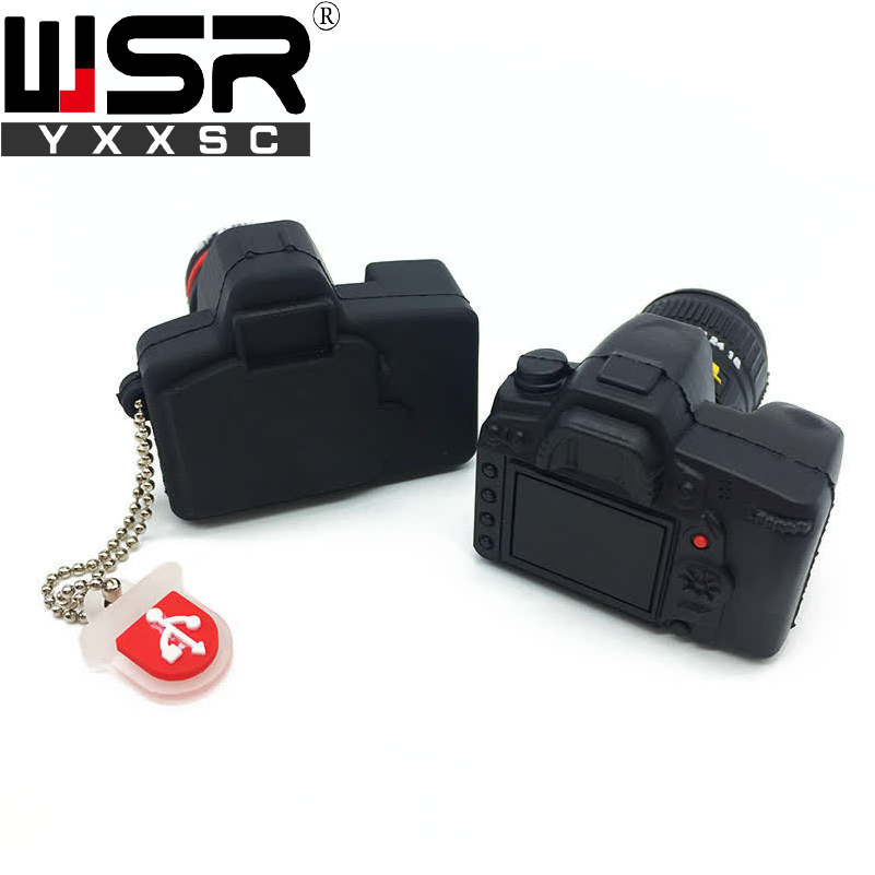 Wsryxxsc camera usb flash drive waterproof flash drive 64gb 32gb 16gb 8gb 4gb black usb flash real capacity flash card usb