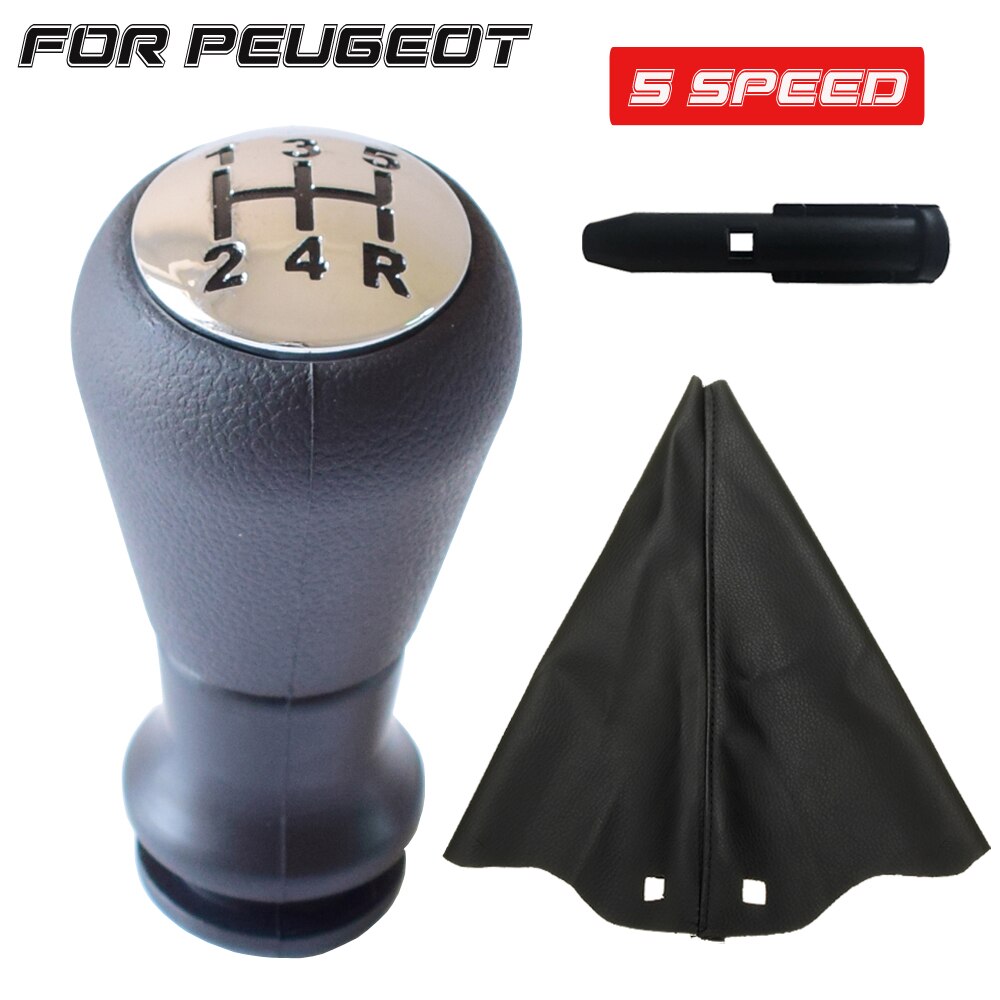 Pomo de cambio de marchas para Citroën C1, C3, C4, PEUGEOT 106, 107, 205, 206, 207, 306, 307, 308, 309, 405, 406, 407, 508, 605 MT: option 6