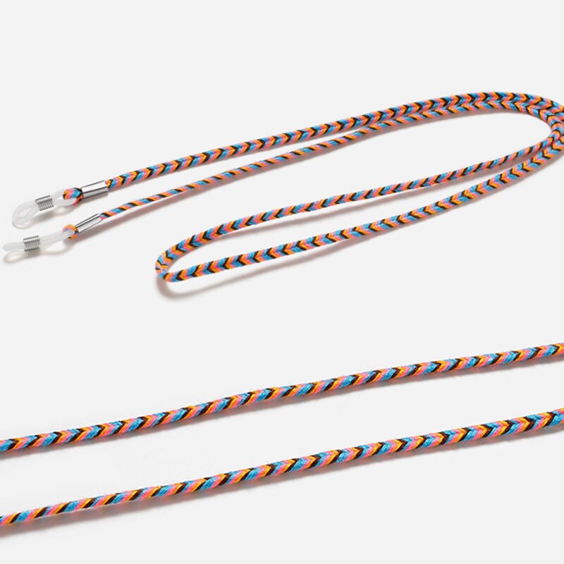 1PC gruby Twist okulary skórzana linka łańcuch okulary oplot okulary smycz Outdoor Sports antypoślizgowe akcesoria okularowe