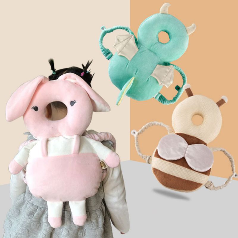 Baby Slaap Klepstandsteller Veiligheid Producten Kind Cartoon Peuter Breukvast Ademend Hoofdsteun Hoofd Crash Bescherming Pad Cap