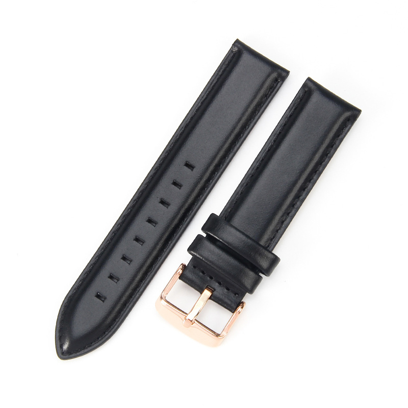 14mm 16mm 18mm 20mm 22mm Lederen Horlogeband Roestvrij Stalen Pin Gesp Universele horlogeband Accessoires met Gereedschap: Blue White / 22mm