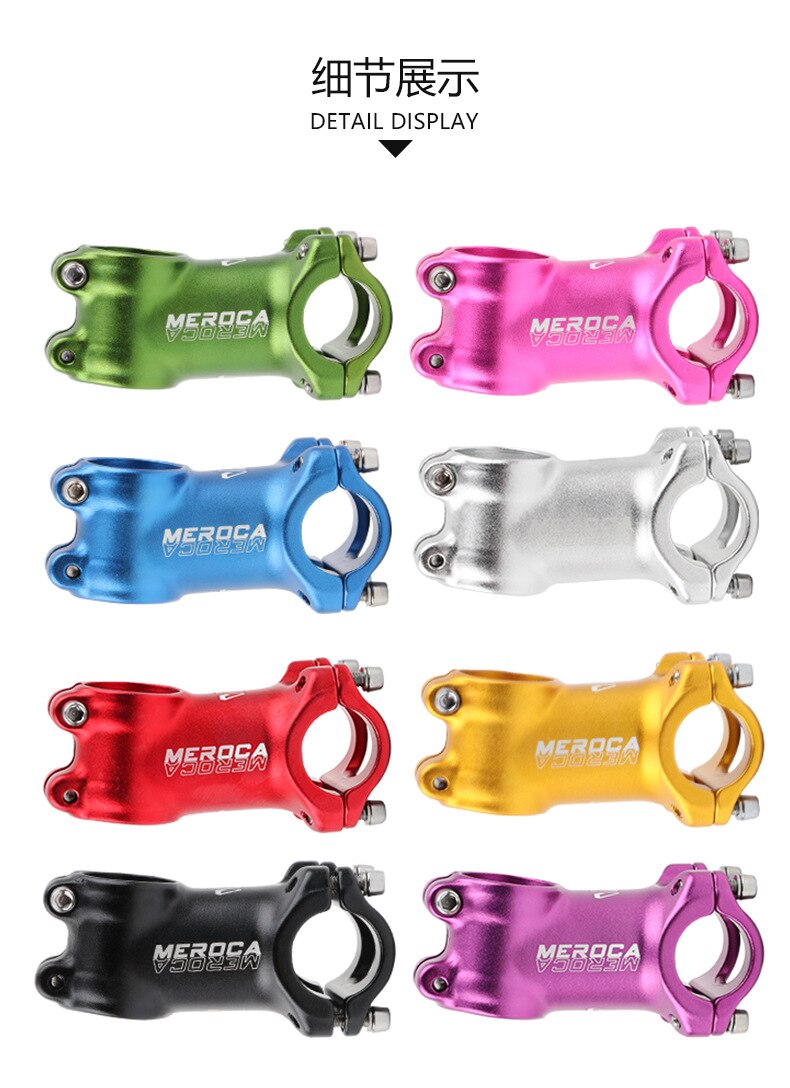 Meroca-vástago de manillar corto para bicicleta PUKY KOKUA, 25,4x60/80mm, deslizamiento estriador