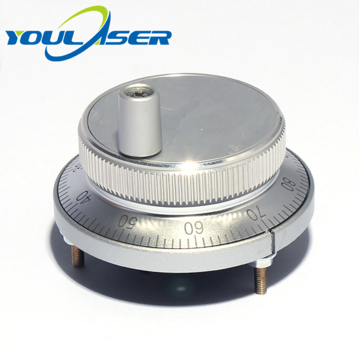 CNC Handwheel 5V 6pin Pulse 100 Manual Pulse Generator Hand Wheel CNC Machine 60mm Rotary Encoder Stainless Steel