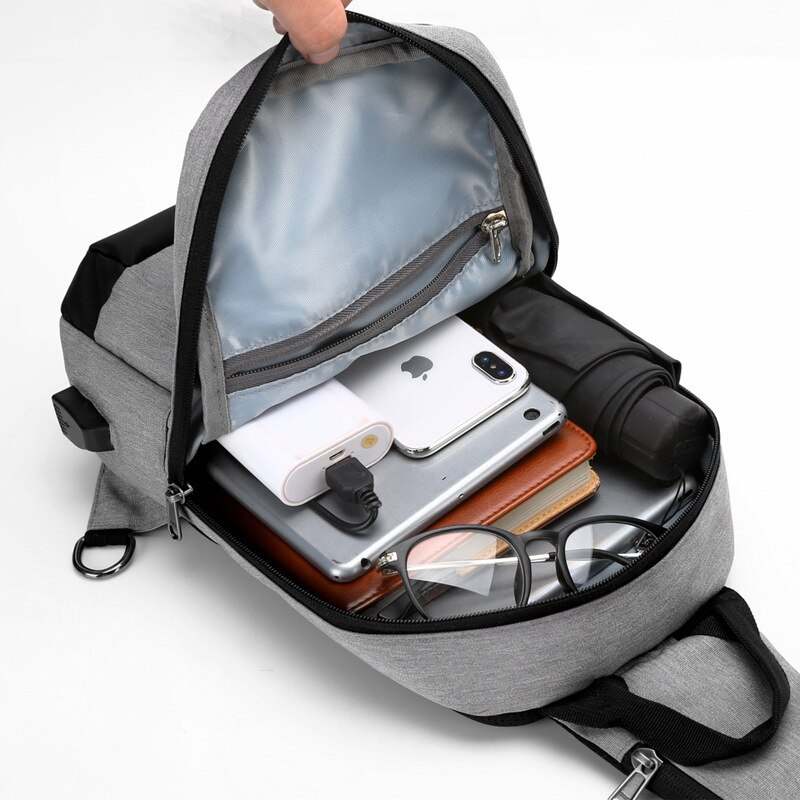 Mannen Borst Zak Multifunctionele Anti-Diefstal Waterdichte Tas Stad Rugzak Borst Bag Schouder Tas Borst