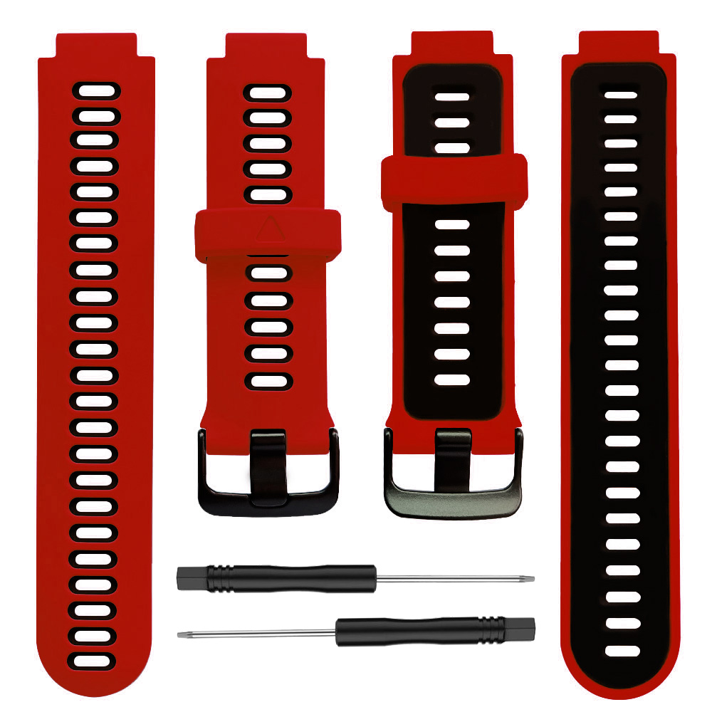 Correas de silicona para reloj inteligente Garmin Forerunner 735XT, pulsera de repuesto para Forerunner 220/230/235/620/630: XXXL / Arena rosa