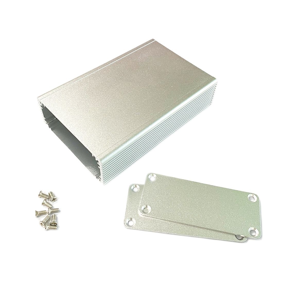 Caja de aluminio, carcasa eléctrica, bricolaje, 27mm (1,06 &quot;)(H) x66 mm (2,59&quot;)(W) x100 mm (3,93 &quot;)(L),