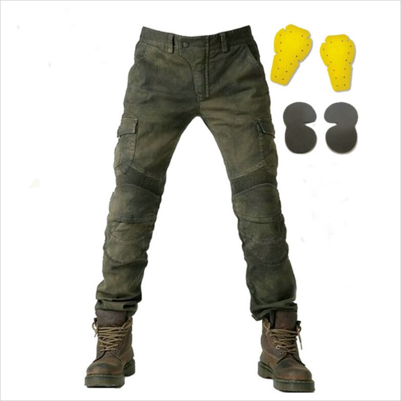 Hurtownie Komine ubs02 spodnie spodnie motocyklowe męskie dżinsy Moto ochronny sprzęt jeździecki Touring motocyklowe spodnie Motocross Jeans: green / XXL