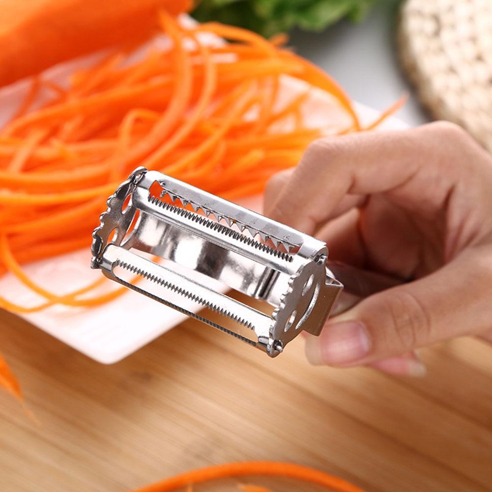 Steel Vegetable Julienne Peeler Double-Sided Blade Vegetable Cutter And Fruit Slicer Dual Blade Multi Kitchen Utensils