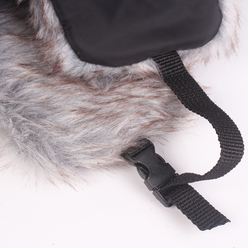 Vinter utomhus varm unisex balaclava öronlapp bombermössa halsduk herr kvinnor rysk trapper trooper snöskida med halsduk kalla kepsar