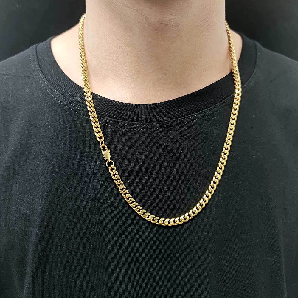 6Mm Gepolijst Cubaanse Link Kettingen Braceolets Voor Mannen Vrouwen Hip Hop Kettingen Mode-sieraden Usenset